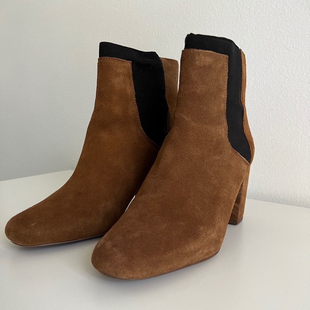 Zara Suede Chelsea Boots